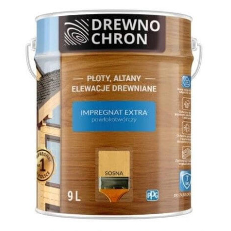 Impregnat Extra Powłokotwórczy Sosna 9L Drewnochron