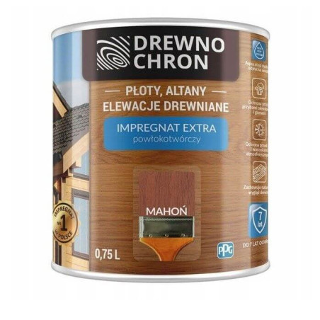 Impregnat Extra Powłokotwórczy Mahoń 0,75L Drewnochron