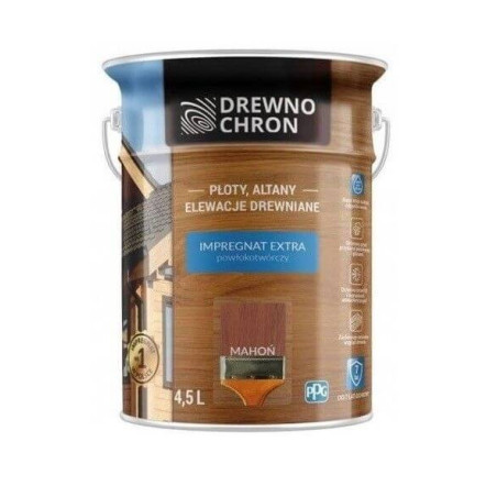 Impregnat Extra Powłokotwórczy Mahoń 4,5L Drewnochron