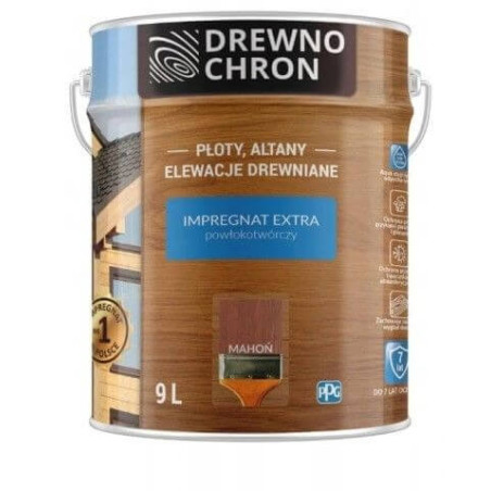 Impregnat Extra Powłokotwórczy Mahoń 9L Drewnochron