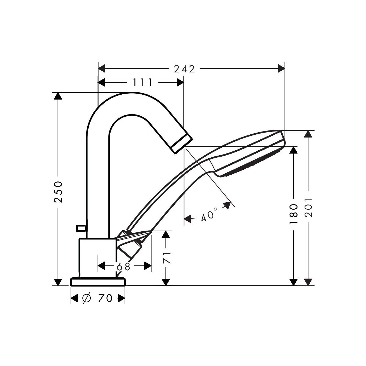 3-Otworowa Jednouchwytowa Bateria Na Brzeg Wanny Logis Chrom 71310000 Hansgrohe 3-Otworowa Jednouchwytowa Bateria Na Brzeg Wanny Logis Chrom 71310000 Hansgrohe