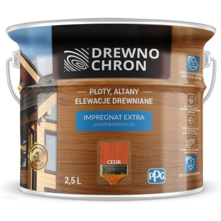 Impregnat Extra Powłokotwórczy Cedr 2,5L Drewnochron