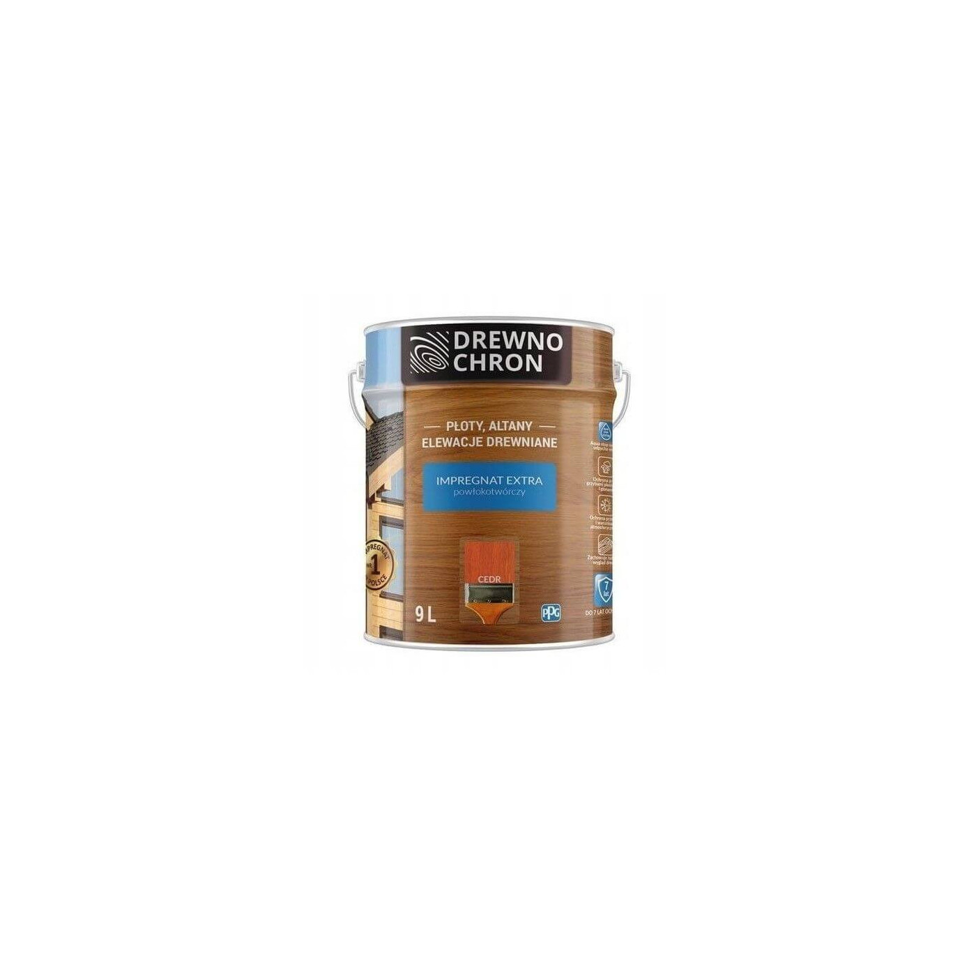 Impregnat Extra Powłokotwórczy Cedr 9L Drewnochron Impregnat Extra Powłokotwórczy Cedr 9L Drewnochron
