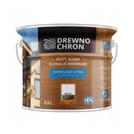 Impregnat Extra Powłokotwórczy Biały 2,5L Drewnochron
