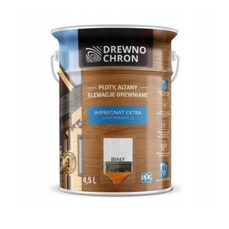 Impregnat Extra Powłokotwórczy Biały 4,5L Drewnochron