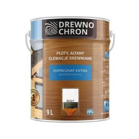 Impregnat Extra Powłokotwórczy Biały 9L Drewnochron