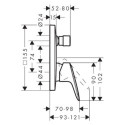 Podtynkowa Bateria Wannowa Logis Czarny Mat 71405670 Hansgrohe Podtynkowa Bateria Wannowa Logis Czarny Mat 71405670 Hansgrohe