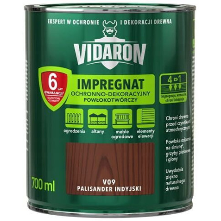 Impregnat Ochronno-Dekoracyjny Powłokotwórczy V09 Palisander Indyjski 0,7L Vidaron