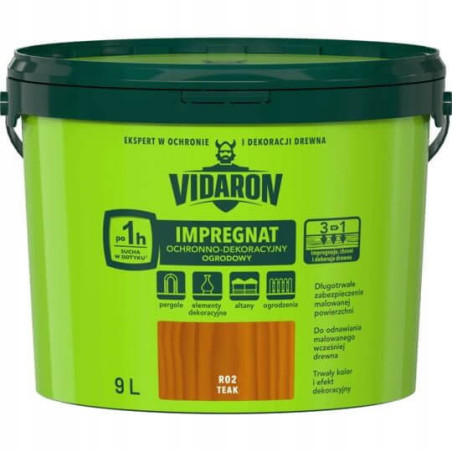 Impregnat Ochronno Dekoracyjny Ogrodowy Teak R02 9 L Vidaron