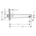 Wylewka Wannowa Logis Czarny Mat 71410670 Hansgrohe Wylewka Wannowa Logis Czarny Mat 71410670 Hansgrohe
