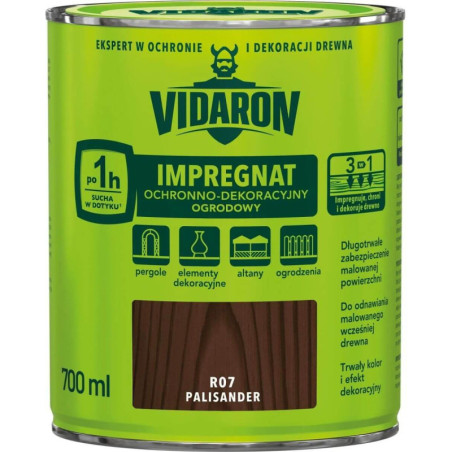 Impregnat Ochronno Dekoracyjny Ogrodowy Palisander R07 700 ml Vidaron