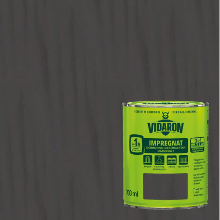 Impregnat Ochronno Dekoracyjny Ogrodowy Antracyt Szary R09 700 ml Vidaron