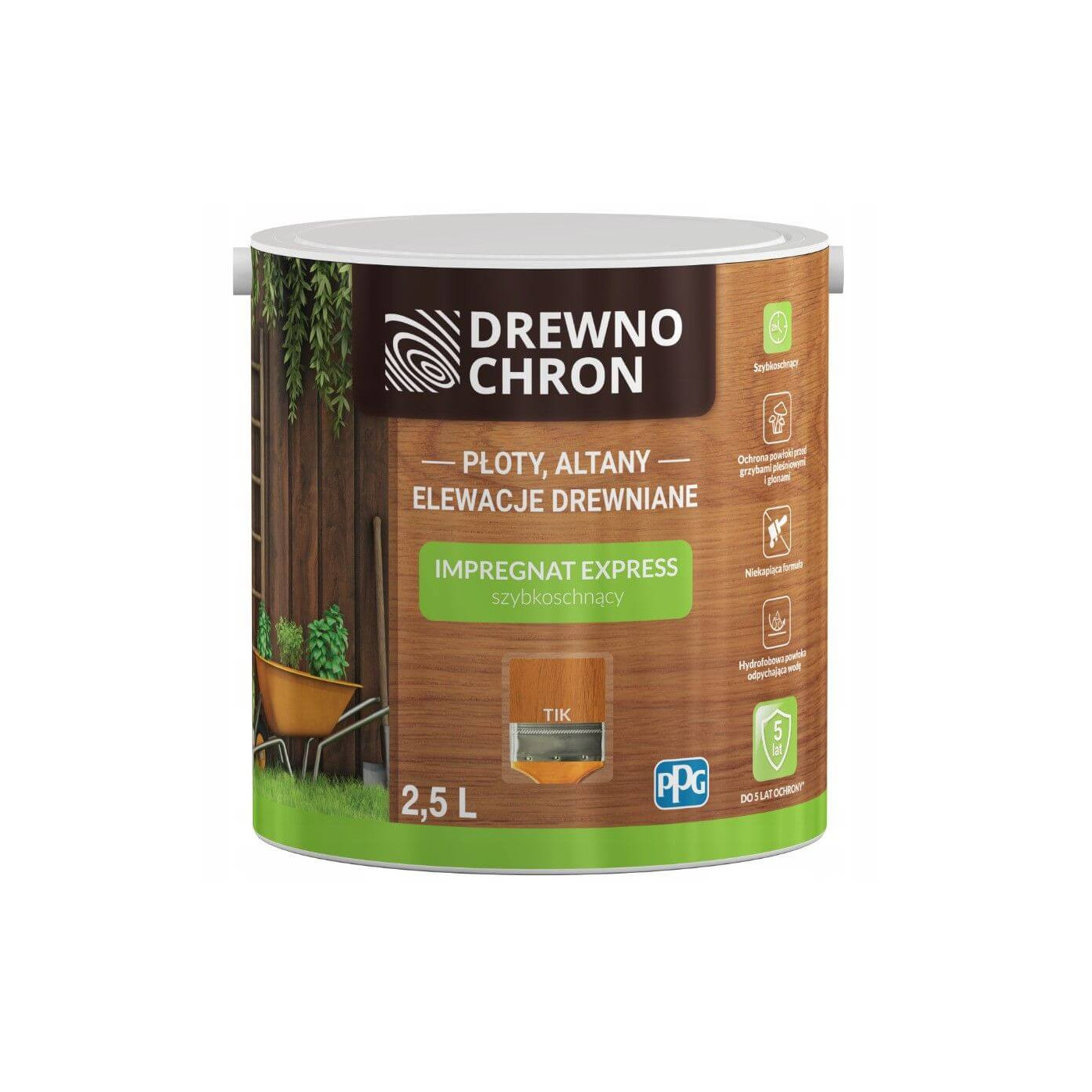 Impregnat Express Tik 2,5L Drewnochron Impregnat Express Tik 2,5L Drewnochron