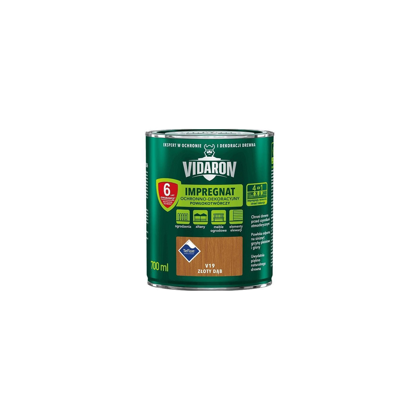 Impregnat Powłokotwórczy Vidaron 0.7L Dąb Złoty V19 Vidaron Impregnat Powłokotwórczy Vidaron 0.7L Dąb Złoty V19 Vidaron