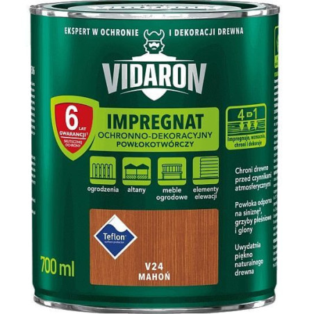 Impregnat Powłokotwórczy Vidaron 0.7L Mahoń V24 Vidaron