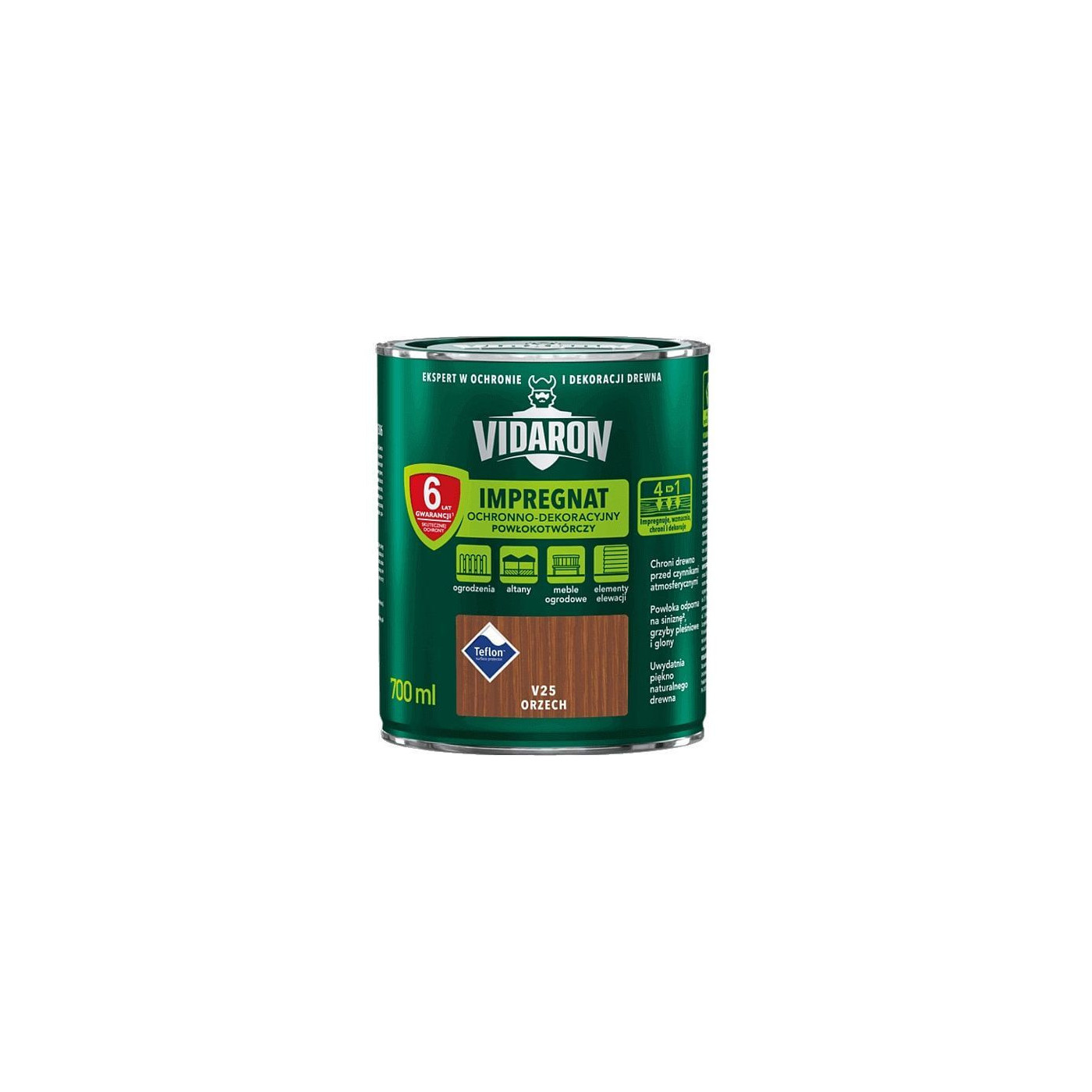 Impregnat Powłokotwórczy Vidaron 0.7L Orzech V25 Vidaron Impregnat Powłokotwórczy Vidaron 0.7L Orzech V25 Vidaron