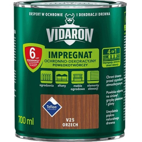 Impregnat Powłokotwórczy Vidaron 0.7L Orzech V25 Vidaron