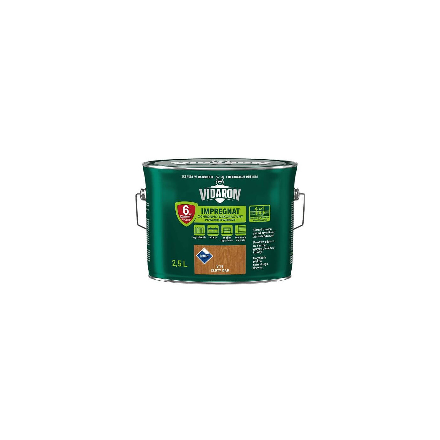 Impregnat Powłokotwórczy Vidaron 2.5L Dąb Złoty V19 Vidaron Impregnat Powłokotwórczy Vidaron 2.5L Dąb Złoty V19 Vidaron