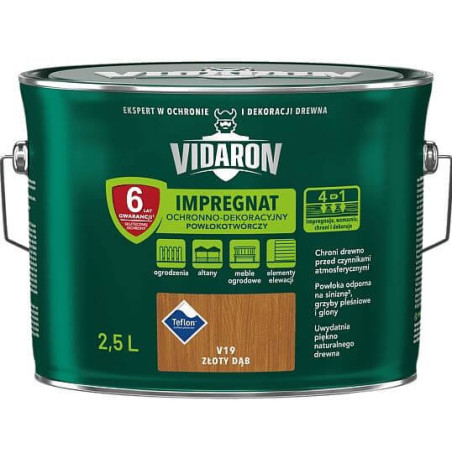 Impregnat Powłokotwórczy Vidaron 2.5L Dąb Złoty V19 Vidaron