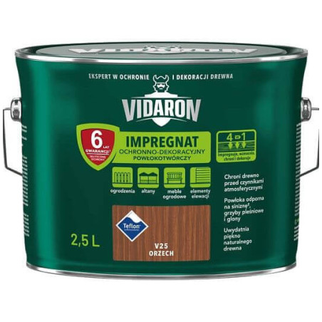 Impregnat Powłokotwórczy Vidaron 2.5L Orzech V25 Vidaron