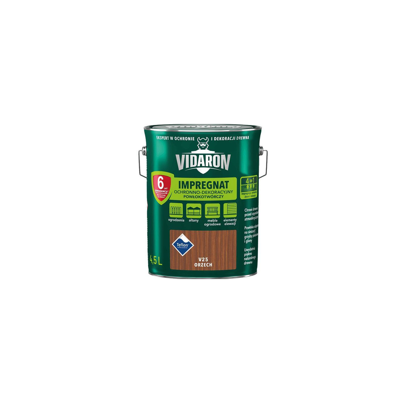 Impregnat Powłokotwórczy Vidaron 4.5L Orzech V25 Vidaron Impregnat Powłokotwórczy Vidaron 4.5L Orzech V25 Vidaron