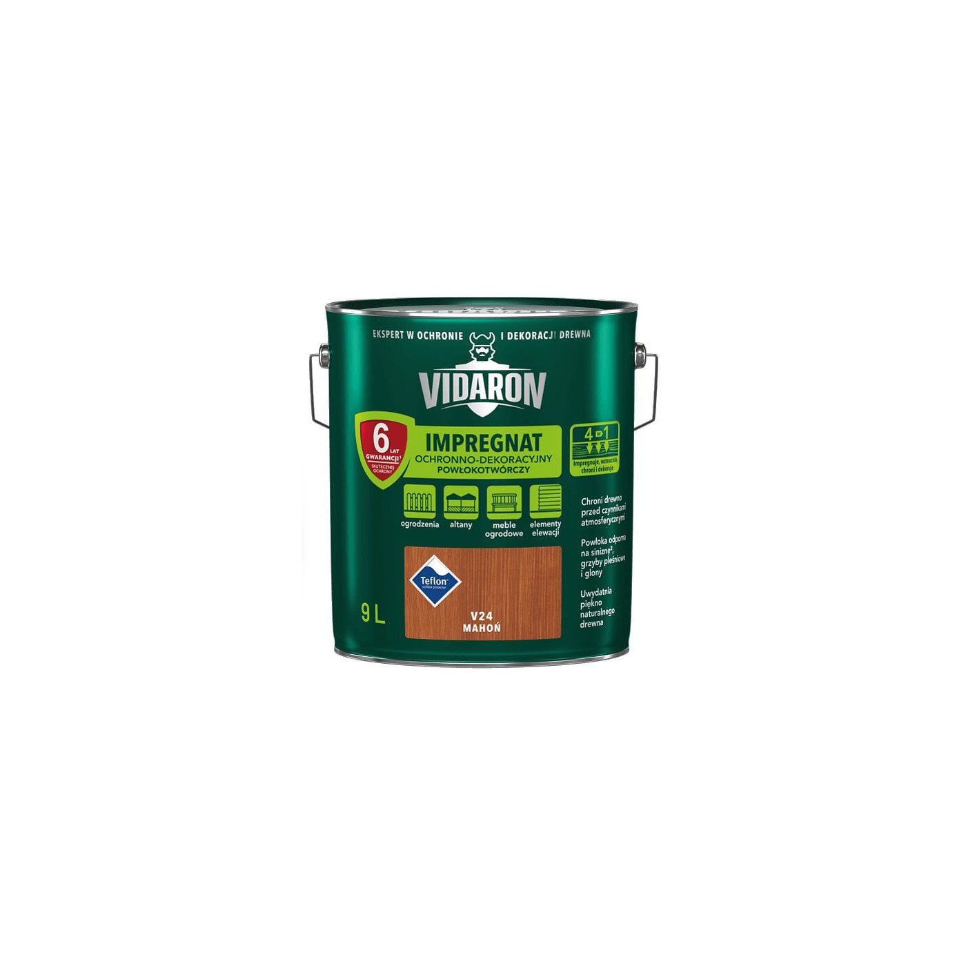 Impregnat Powłokotwórczy Vidaron 9L Mahoń V24 Vidaron Impregnat Powłokotwórczy Vidaron 9L Mahoń V24 Vidaron