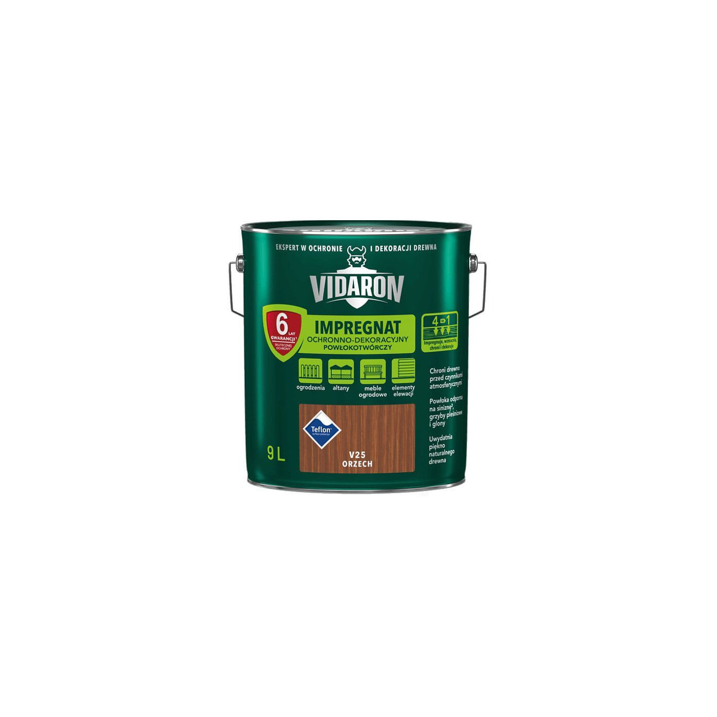 Impregnat Powłokotwórczy Vidaron 9L Orzech V25 Vidaron Impregnat Powłokotwórczy Vidaron 9L Orzech V25 Vidaron