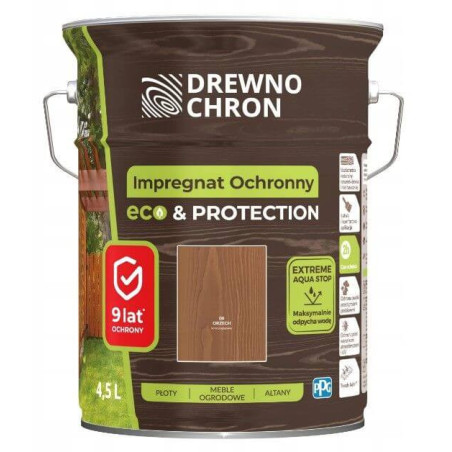 Impregnat Ochronny Eco&Protection Orzech 4.5L Drewnochron