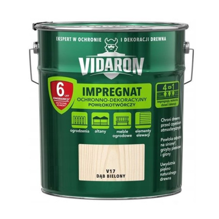 Impregnat Powłokotwórczy Vidaron 10L Bielony V17 Vidaron