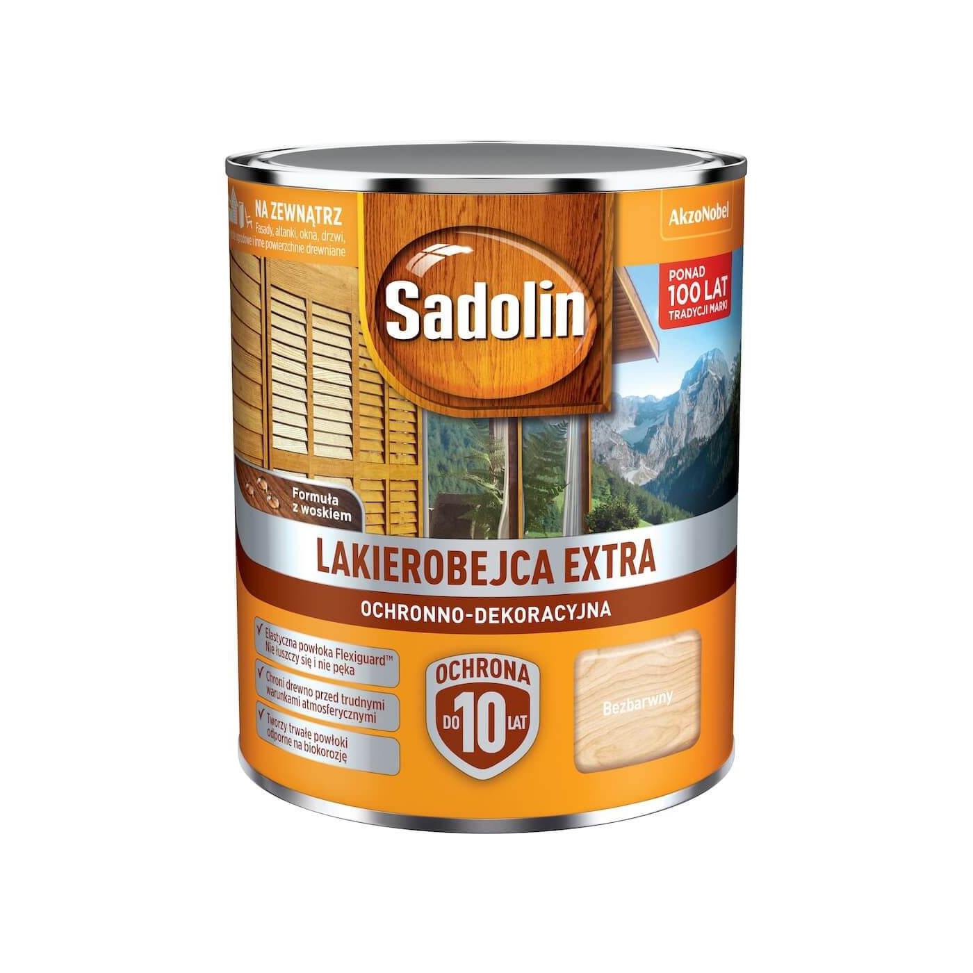 Lakierobejca Extra Bezbarwny 0,75L Sadolin Lakierobejca Extra Bezbarwny 0,75L Sadolin
