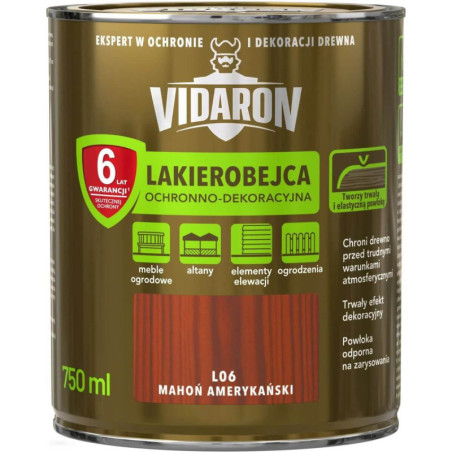 Lakierobejca Ochronno-Dekoracyjna Mahoń Amerykański 0,75L Vidaron