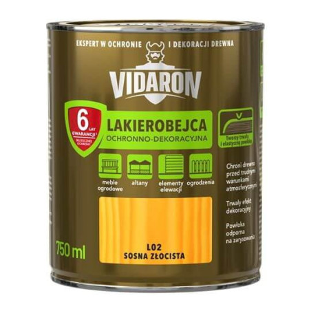 Lakierobejca Ochronno-Dekoracyjna Sosna Złocista 0,75L Vidaron