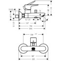 Bateria Wannowa Talis E Biały Mat 71740700 Hansgrohe Bateria Wannowa Talis E Biały Mat 71740700 Hansgrohe