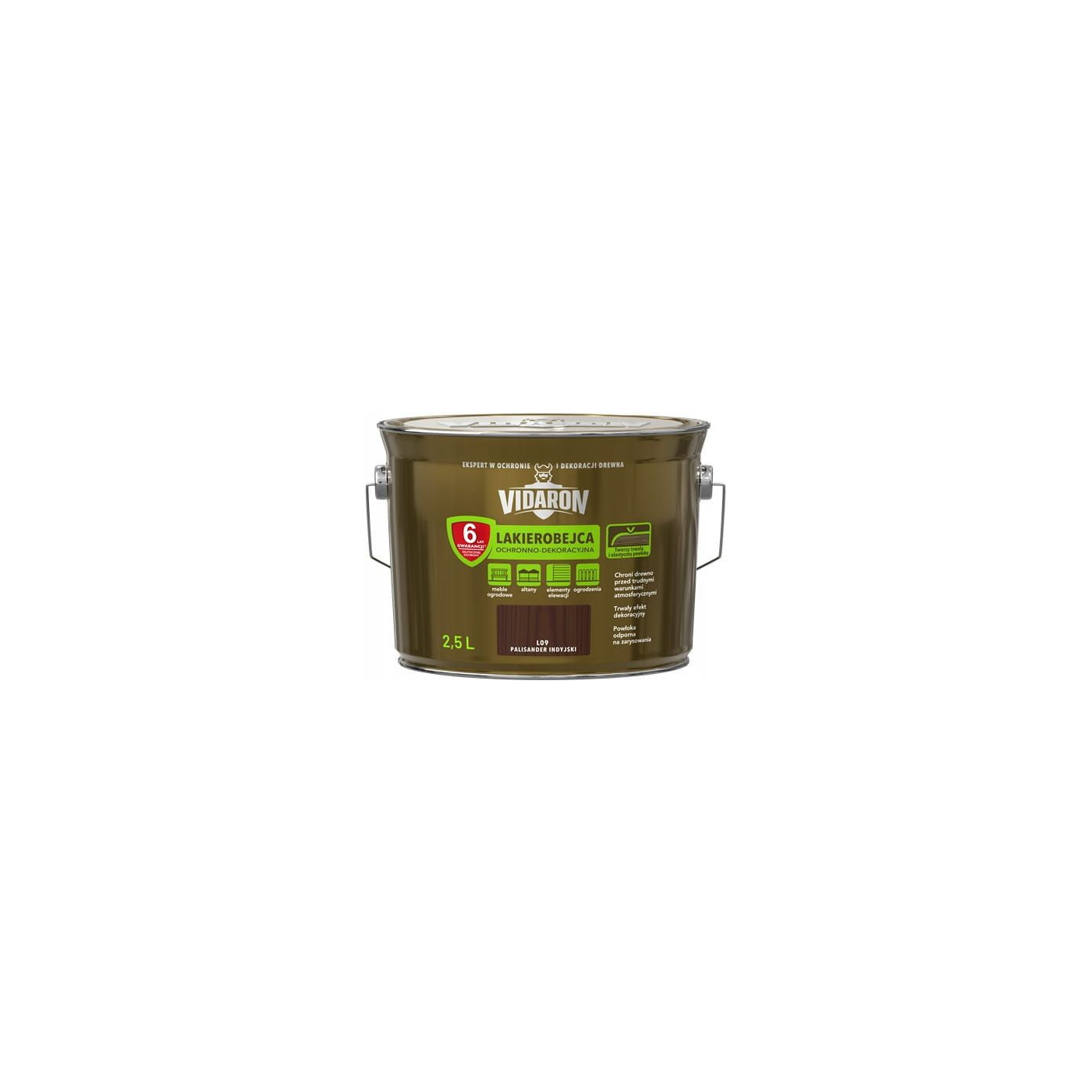 Lakierobejca Ochronno-Dekoracyjna Palisander Indyjski 2,5L Vidaron Lakierobejca Ochronno-Dekoracyjna Palisander Indyjski 2,5L Vidaron