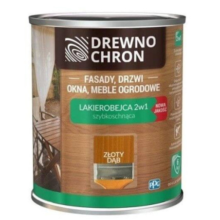 Lakierobejca 2 W 1 Dąb Złoty 0,2L Drewnochron