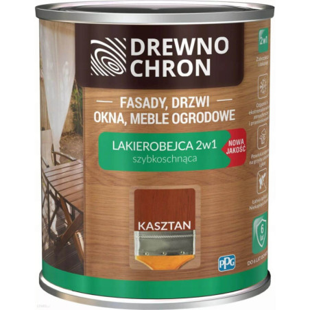 Lakierobejca 2 W 1 Kasztan 0,2L Drewnochron