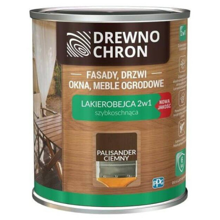 Lakierobejca 2 W 1 Palisander Ciemny 0,2L Drewnochron