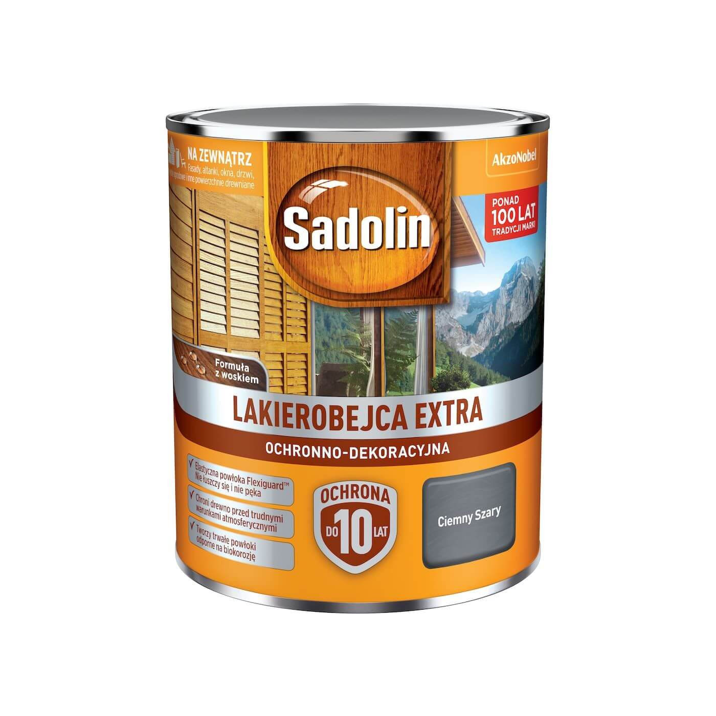 Lakierobejca Extra Ciemny Szary 0,75L Sadolin Lakierobejca Extra Ciemny Szary 0,75L Sadolin