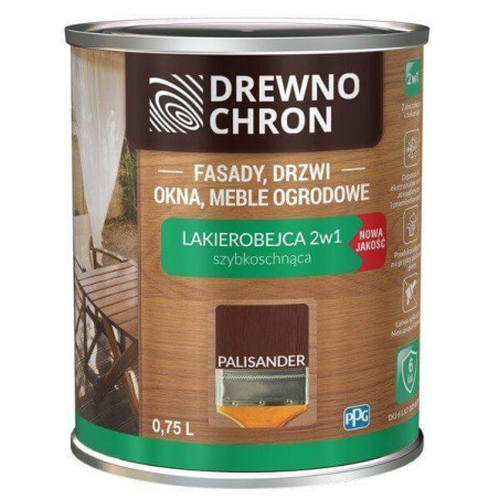 Lakierobejca 2w1 Palisander 0.75L Drewnochron