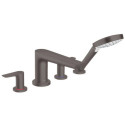 4-Otworowa Bateria Na Brzeg Wanny Talis E Czarny Chrom Szczotkowany 71748340 Hansgrohe 4-Otworowa Bateria Na Brzeg Wanny Talis E Czarny Chrom Szczotkowany 71748340 Hansgrohe