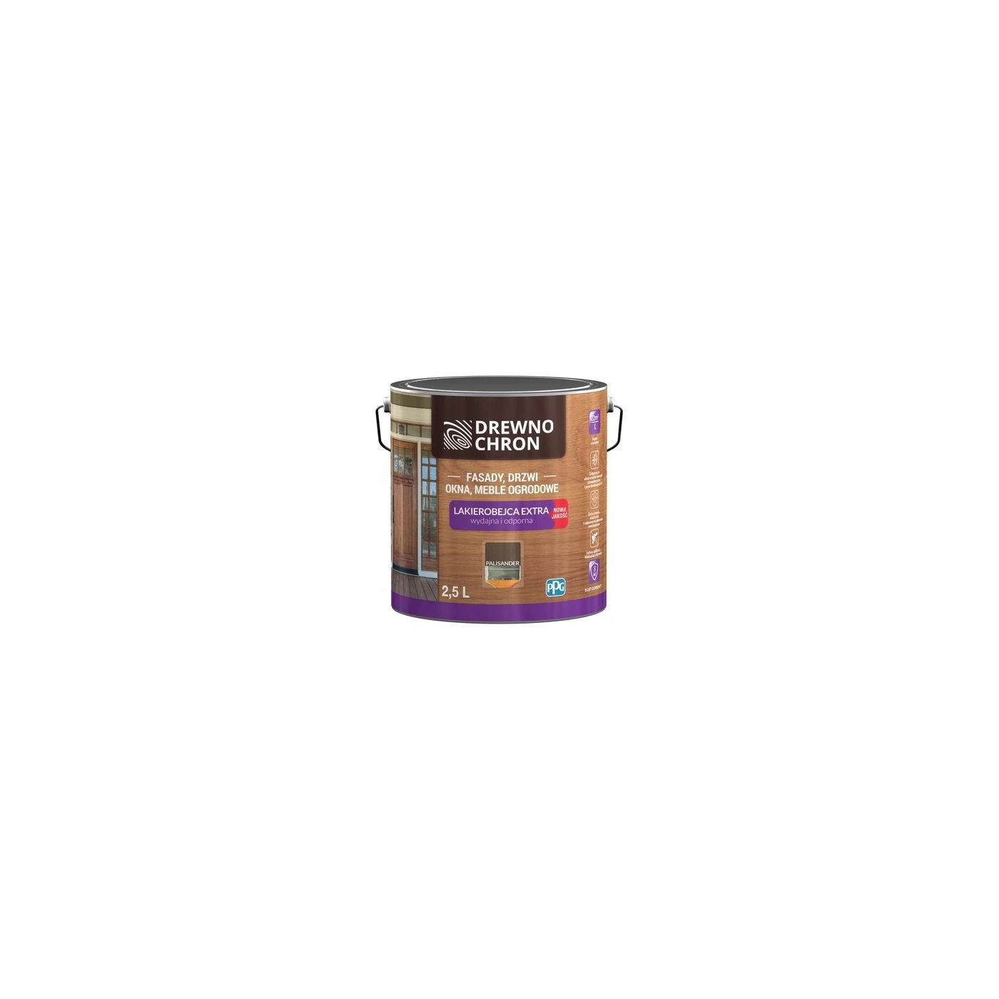Lakierobejca Extra Palisander 2,5L Drewnochron Lakierobejca Extra Palisander 2,5L Drewnochron