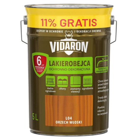 Lakierobejca Orzech Włoski L04 5 L Vidaron