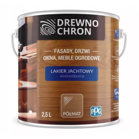 Lakier Jachtowy Uv Półmat 2.5L Drewnochron