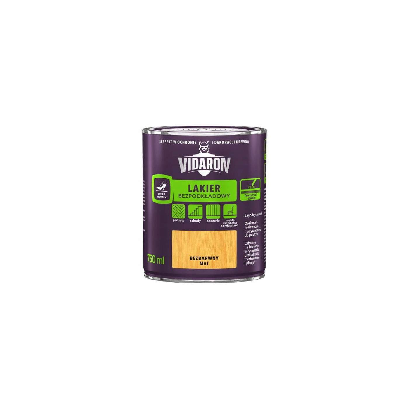 Lakier Bezpodkładowy Mat 750 ml Vidaron Lakier Bezpodkładowy Mat 750 ml Vidaron