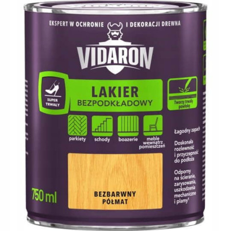 Lakier Bezpodkładowy Półmat 750 ml Vidaron
