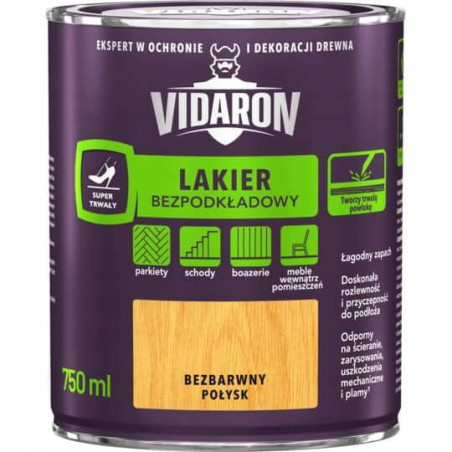 Lakier Bezpodkładowy Połysk 750 ml Vidaron