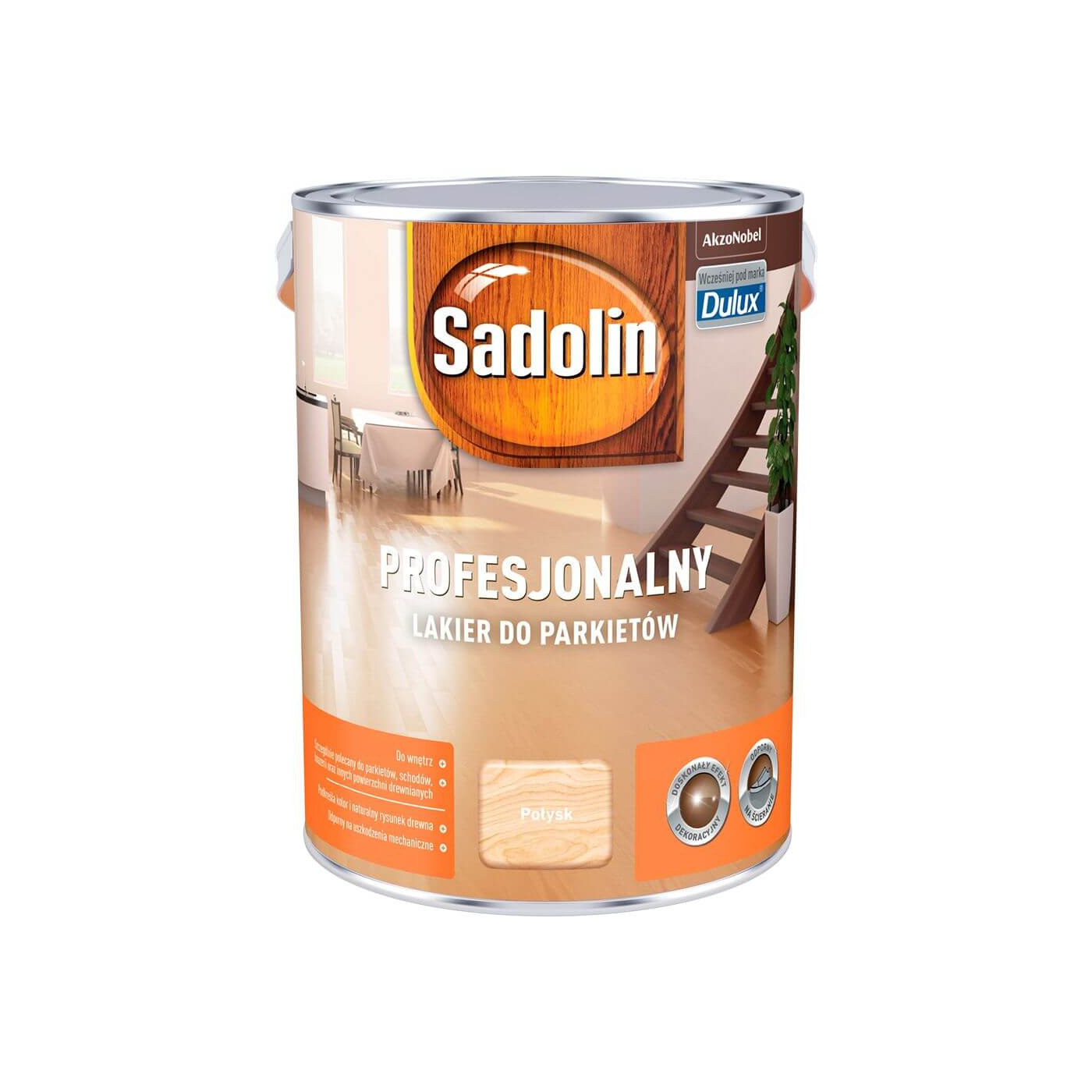 Lakier Profesjonalny Do Parkietów Połysk 5L Sadolin Lakier Profesjonalny Do Parkietów Połysk 5L Sadolin