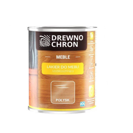 Lakier Do Mebli Bezbarwny Połysk 0,75 L Drewnochron