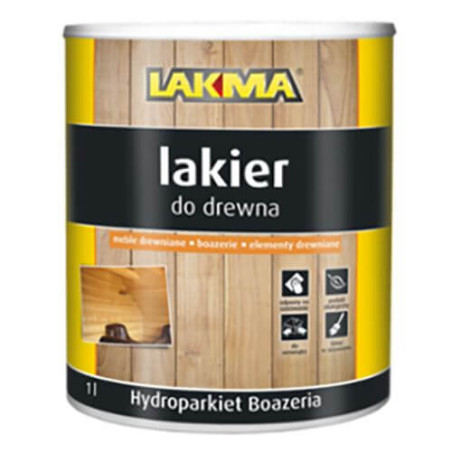 Lakier Hydroparkiet Półmat 1L Lakma