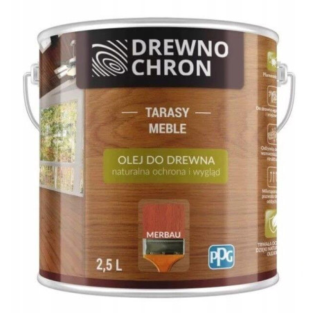 Olej Do Drewna Merbau 2,5L Drewnochron